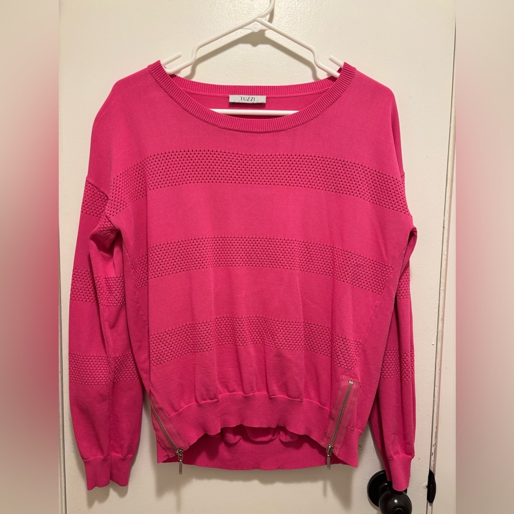 Fushia Pink Women's Long Sleeve Top (Tuzzi)